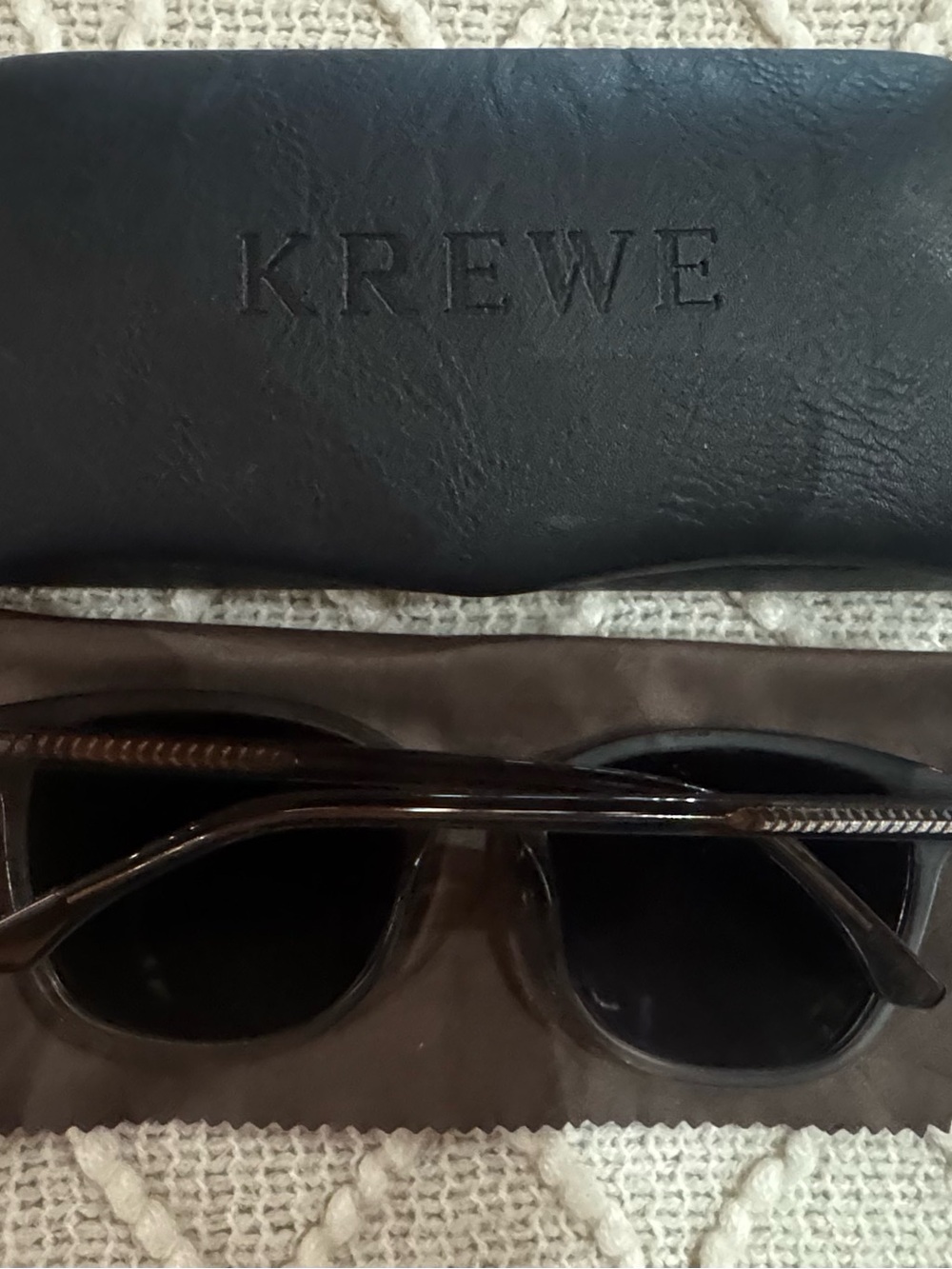 KREWE Translucent Smoke Sunglasses with Dark Brown Lenses - Picture 2 of 12